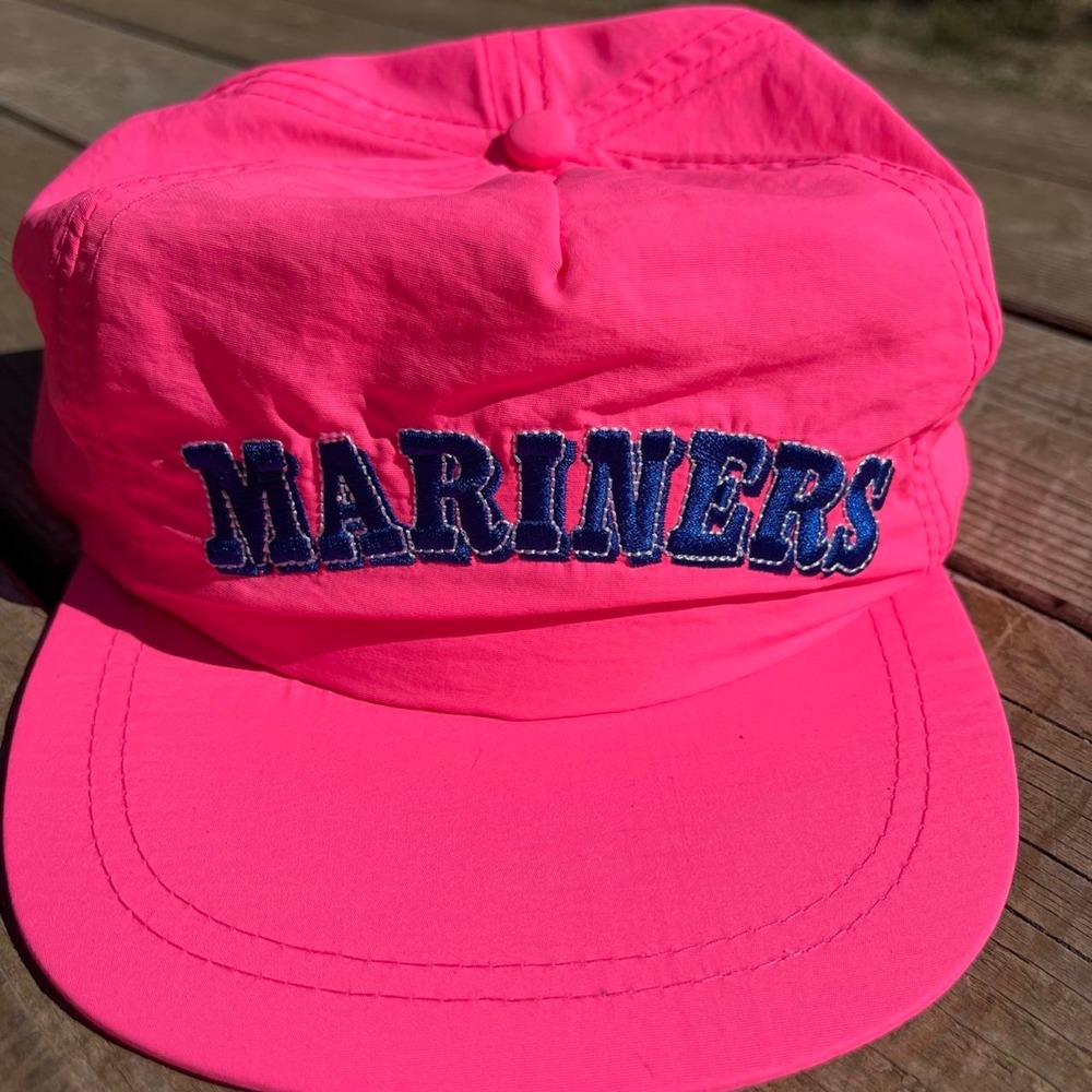 Seattle Mariners Neon Pink Snapback Retro Ha